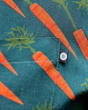 Carrot Print L/S Shirt | Dk Teal