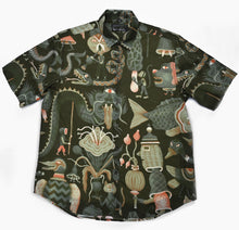 Bjorn R Lie 'Pagan Parade' Shirt | Dk Green