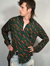 ***PRE-ORDER*** 'Carrot' Print L/S Shirt | Dk Teal
