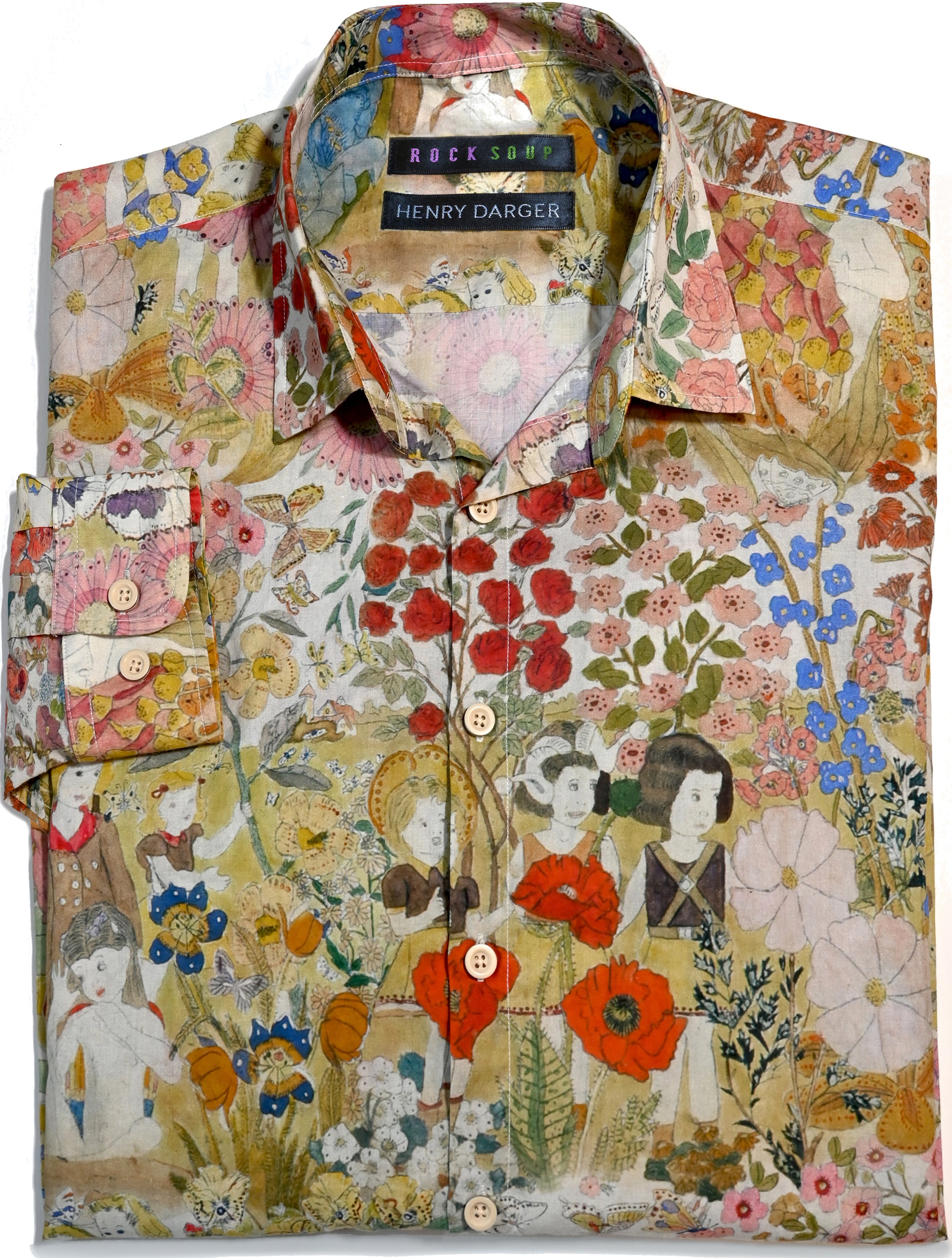 kidill Henry Dargerコラボシャツ Henry Darger L/S Button-Down Shirt | Earthtones – ROCK|SOUP