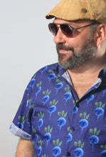 Radish SS Button-Down Shirt by Joshua Joyce- PURPLE