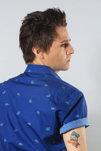 TARDIGRADE SS Button-Down Shirt by Joshua Joyce | NAVY
